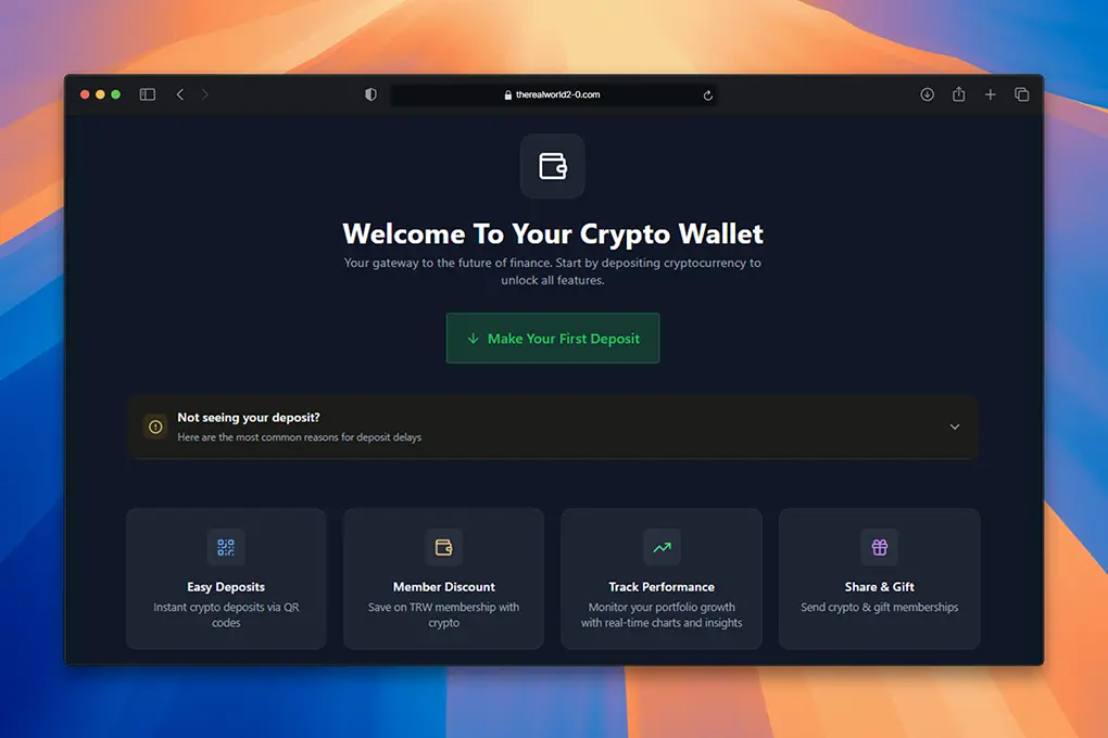 The Real World Wallet the real world wallet screenshot