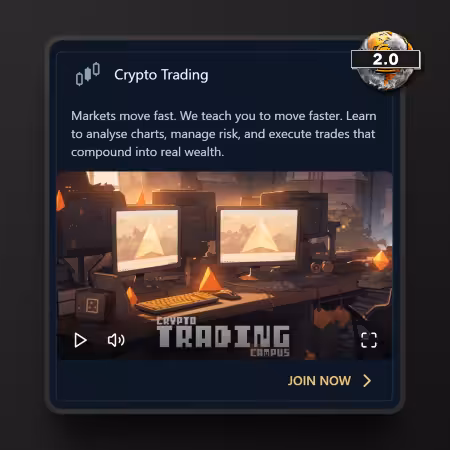 Screenshot of Crypto Trading Campus in The Real World 2.0 platform